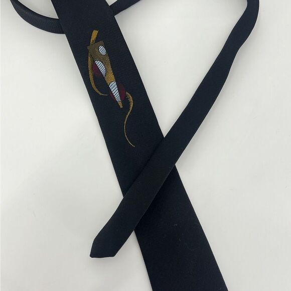 Gorgio Sant Angelo Tie Geometric black skirt tie - Picture 4 of 6